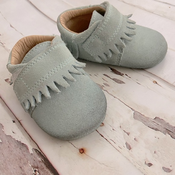 SoJo Leather Moccasins for Baby (Size 2: 0-6 months) - Picture 1 of 6